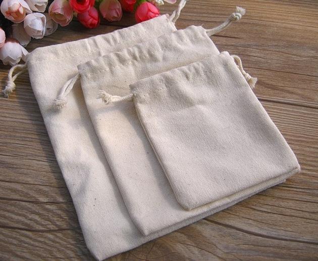 Party Favor Bag, Cotton Gift Bag, Muslin Bag, Wedding Bag