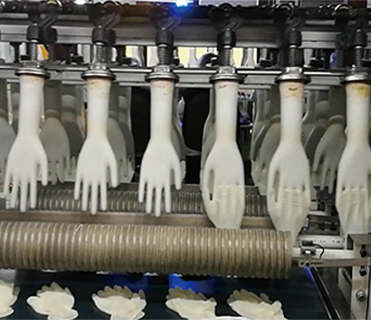 Checking Glove Dipping Line