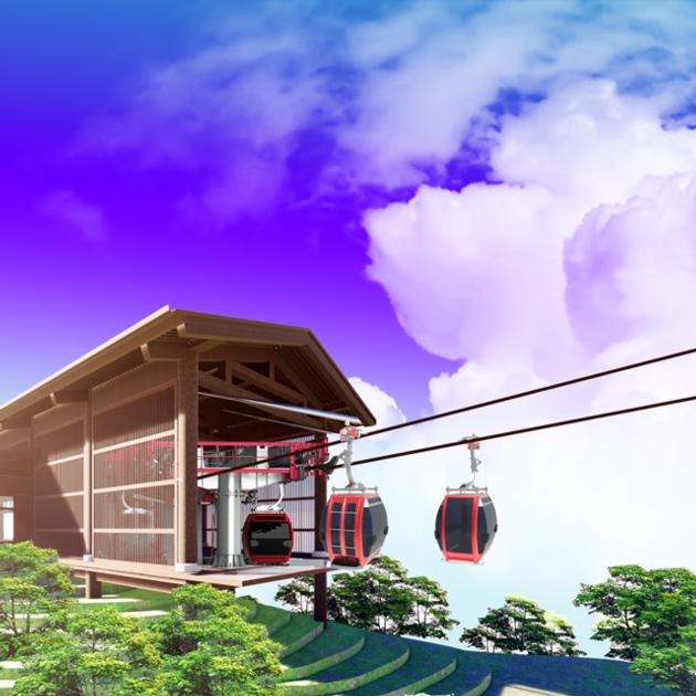 Two Six Person Cableway Scenic Tour