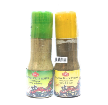 White and Black Pepper Pure Ground 2 in 1