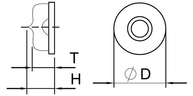 Circular Bubble Level Vial for Base or Electronics
