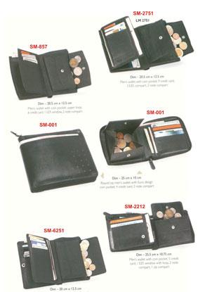 leather bags, wallets, card case