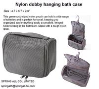 Nylon dobby hanging bath case, measure 4.7*6.7*2.8