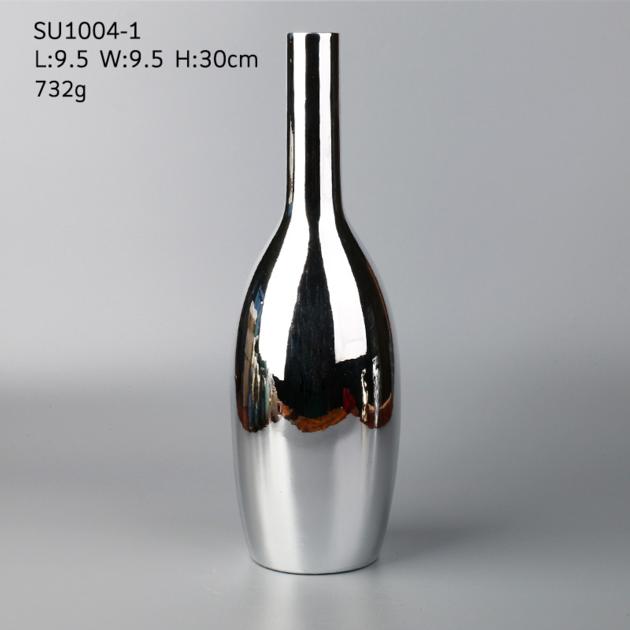 Wholesale Ceramic Vase White Electroplating Free