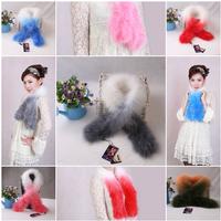 04Y Fox Fur Scarves Fox Fur Scarf Fox Fur Shawl Fade Color Balanced Color 5 Colors