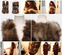 Women's Raccoon Fur Vests Raccoon Fur Coats Raccoon Fur Jackets Z11