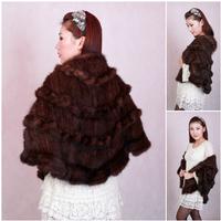 13Y Mink Fur Poncho Fur Cape Fur Scarves Mink Fur Scarf Mink Fur Wraps Fur Shawl Mink Knittde Poncho