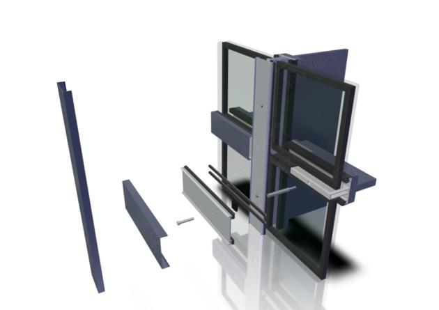Glass Screen Wall Steel Curtain Wall