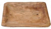 2014 Hand-made Square Fully Carved Wooden Root Platters