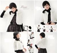 Women's Rabbit Fur Coats Rabbit Fur Jackets Rabbit Fur Vests Z27 White