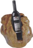 Newly Natural Hand-made Carved Root Wooden Single Wine Holder