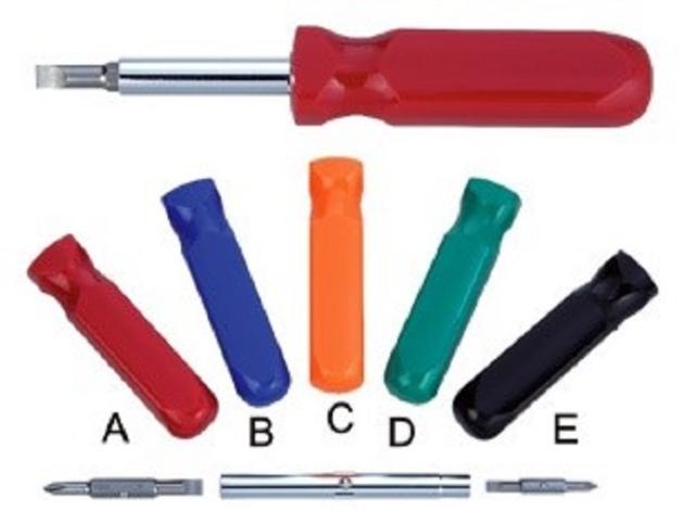Interchangeable Screwdriver - 6 in 1