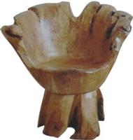 Comfortable And Unique Hand-made Craved Wooden Root Chairs