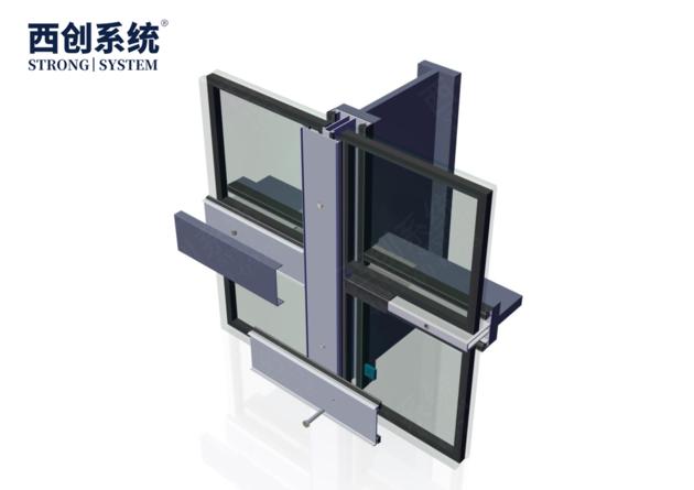 Glass Screen Curtain Steel Curtain Wall