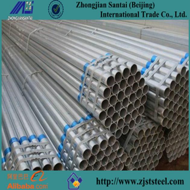 Zinc coated greenhouse fence galvanized steel round pipe