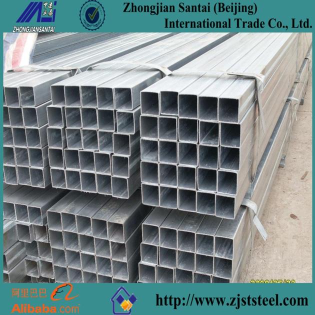 1.5 inch 14GA Galvanized Steel square Pipe fence tubing