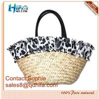 HIFA New Stylish Lady Sea Grass Straw Shopping Beach Bag
