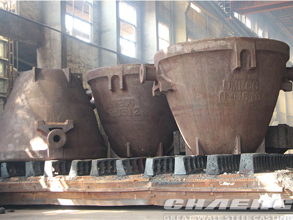 Cast steel slag pot for steel plant