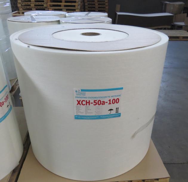 Non-woven glass fiber tissue