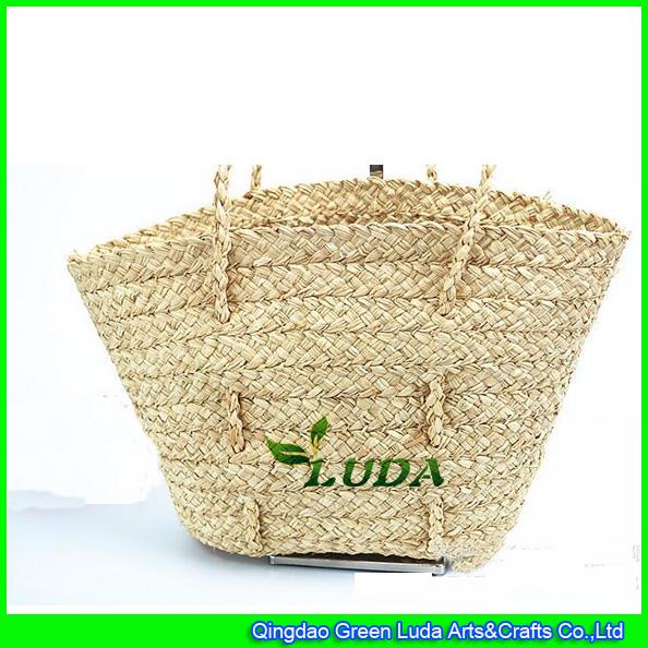 LDLF-035 natural totes plaited straw beach raffia bags