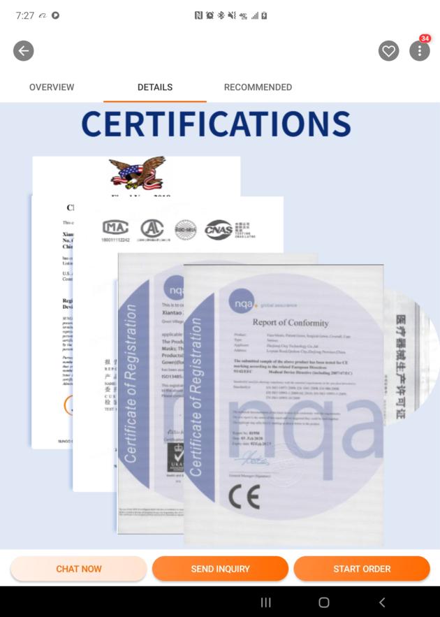 N95 NIOSH Certification FDA Approved 6ply