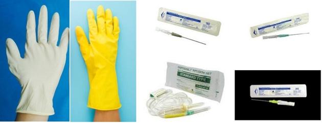 Latex Gloves (general or sterile).