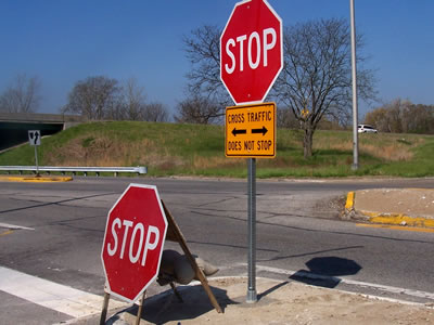 Square Sign Post