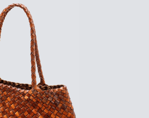 Stysion Handmade Woven Cowhide Bag Artisan