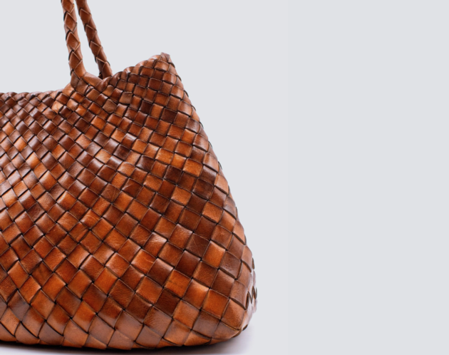 Stysion Handmade Woven Cowhide Bag Artisan