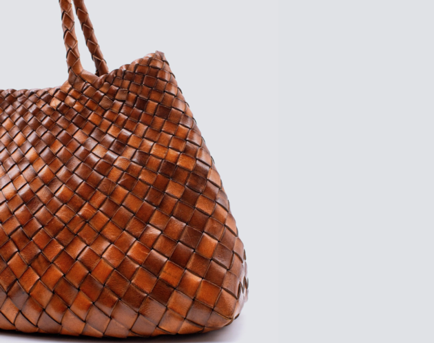 Women Leather Woven Tote Bags Manufacturer