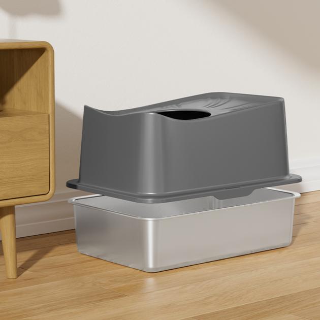 Top Entry Enclosed Stainless Steel Cat