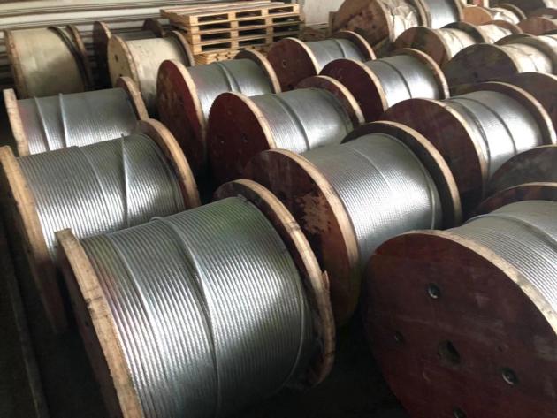 Galvanized steel wire for fiber optical cable