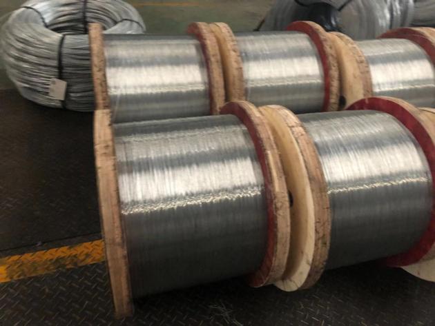 Galvanized steel wire for ACSR