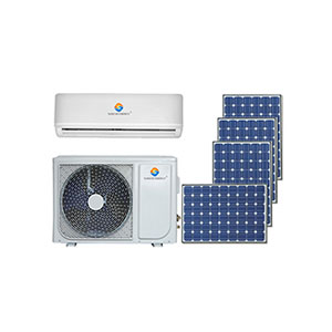 ACDC Hybrid Solar Air Conditioner ( On Grid Working )