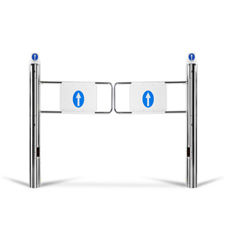 Supermarket Swing Revolving Automatic Electric Sliding Carbon steel Turnstile Gate