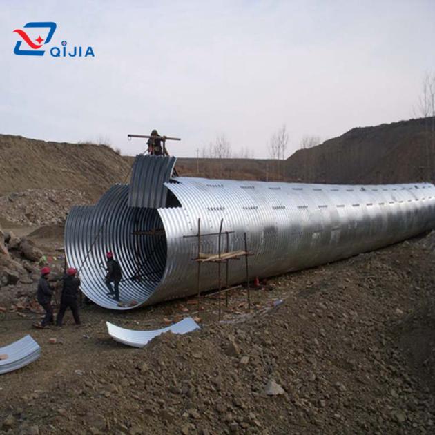Factory directly sale bolts nestable corrugated galvanized steel pipe culvert