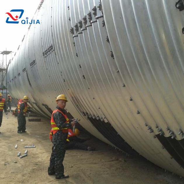 Large Diameter Corrugated Galvanized Steel Pipe