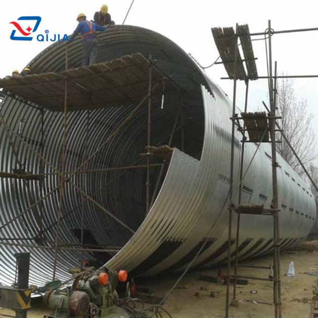 Large Diameter Corrugated Galvanized Steel Pipe