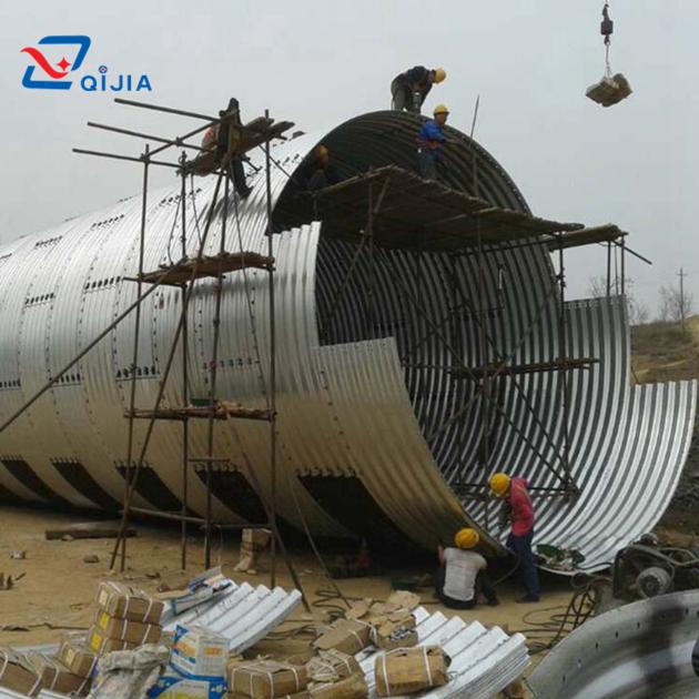 Large Diameter Corrugated Galvanized Steel Pipe