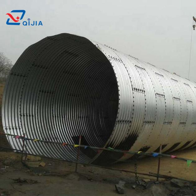 Large Diameter Corrugated Galvanized Steel Pipe