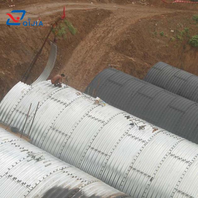 Underground Steel Culvert Multi Plates Assembled