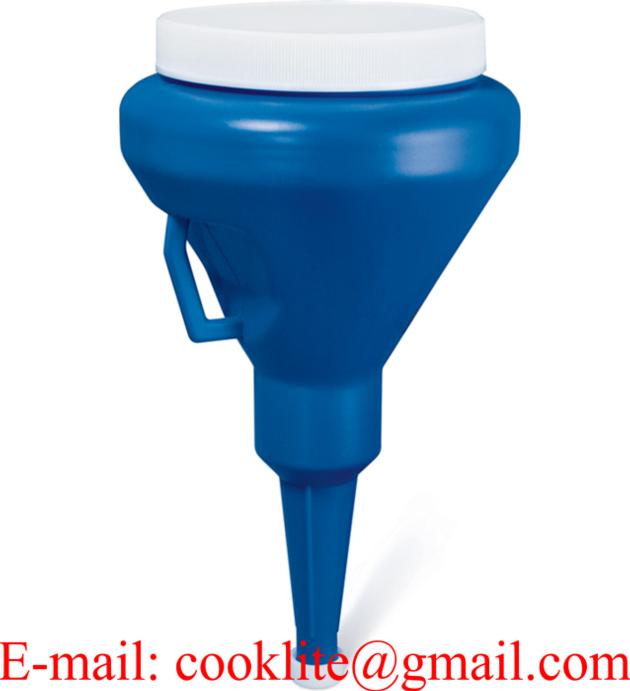 Entonnoir Polyethylene Avec Bouchon Et Couvercle / Funnel