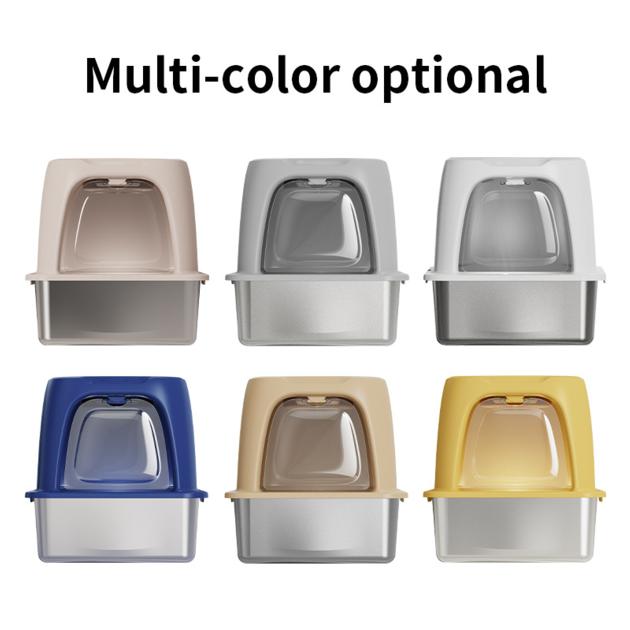 Deodorant Stainless Steel Cat Litter Box