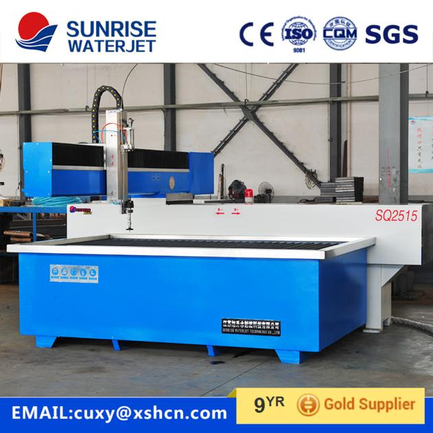 Cantilever type waterjet cutting machine for metal