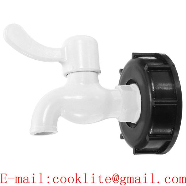 2" S60x6 IBC Water Tank Garden Hose Adapter Fittings With Switch / IBC Faucet Tap Spigot