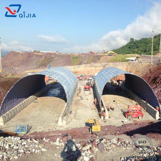 Half Circle Galvanized Corrugated Steel Structure