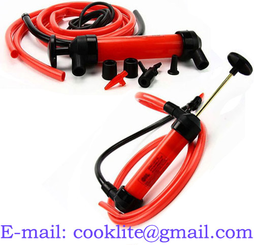 Car Manual Hand Gas Oil Liquid Syphon Transfer Pump Siphon Pump Hose