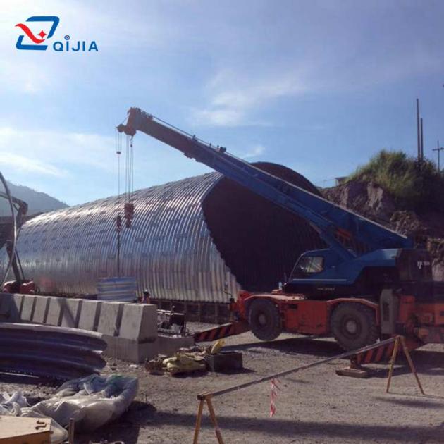 Half Circle Galvanized Corrugated Steel Structure
