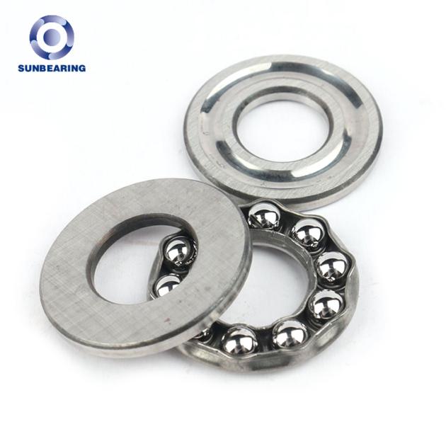 SUNBEARING Thrust Ball Bearing 51100 Silver 10*24*9mm Chrome Steel GCR15