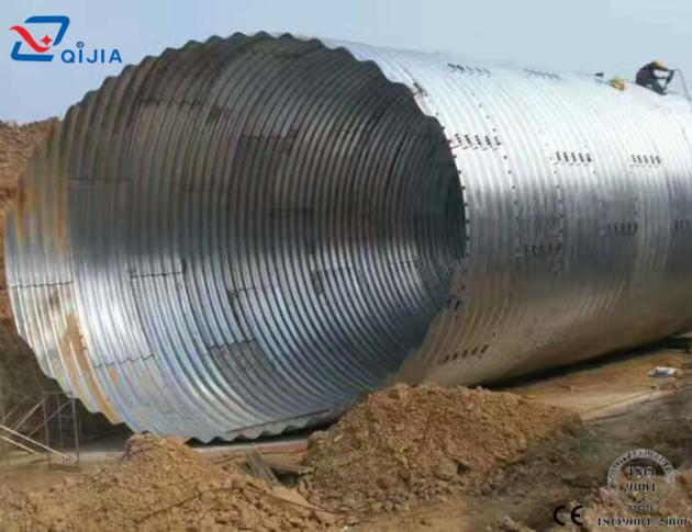 Corrugated Steel Plates Assembly Galvanized Corrugated
